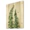 Designart - Fern Leaves Detail IV - Farmhouse Print on Natural Pine Wood